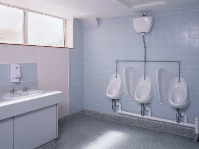 School Toilets, London, Boys Toilets by Peter Durant Pricing Limited Edition Print image