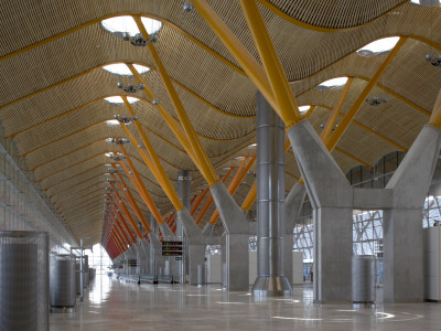 Terminal Building, Barajas Airport, Madrid, Departures Lounge, Architects: Rogers And Lamela by Richard Bryant Pricing Limited Edition Print image