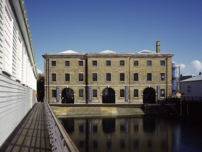 Action Stations, Portsmouth, Closer View Across Pond, Maccormac Jamieson Prichard Architects by Peter Durant Pricing Limited Edition Print image