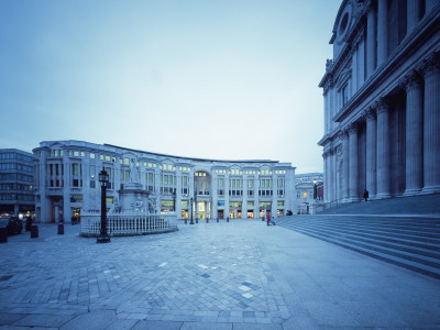 Bank, Squre In Front Of St Pauls, Ruddle Wilkinson Architects by Peter Durant Pricing Limited Edition Print image