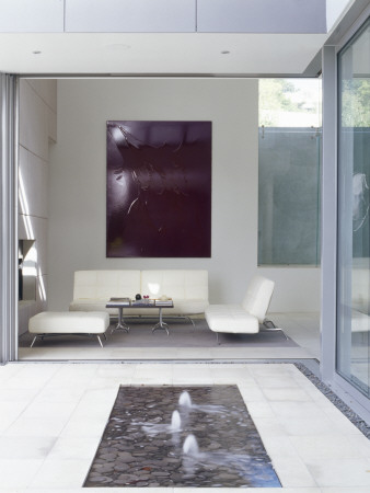 See Through' Residence, Auckland, Living Area From Terrace, Architect: Daniel Marshall Architect by Richard Powers Pricing Limited Edition Print image