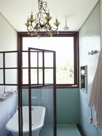 Casa D'agua, Sao Paulo 2004, Bathroom, Architect: Isay Weinfeld by Richard Powers Pricing Limited Edition Print image