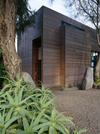 Waterview House, Auckland, New Zealand, Overall Exterior From Drive Way by Richard Powers Pricing Limited Edition Print image