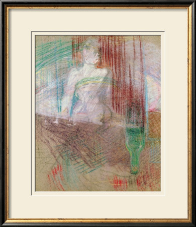 Woman Standing Behind A Table, From Elles, 1889 by Henri De Toulouse-Lautrec Pricing Limited Edition Print image