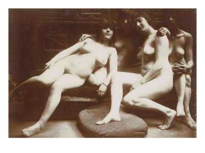 Groupe De Quatre Femmes Nues, Assises by Francois-Rupert Carabin Pricing Limited Edition Print image