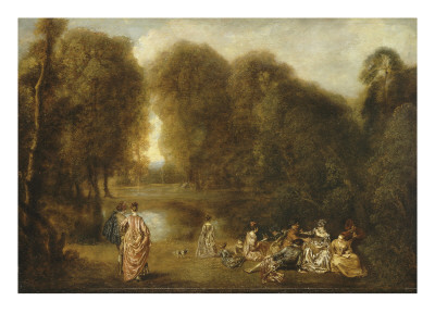 Assemblee Dans Un Parc by Jean Antoine Watteau Pricing Limited Edition Print image