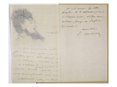 Lettre Autographe A Isabelle Lemmonier Dites Lettres A Isabelle by Edouard Manet Pricing Limited Edition Print image