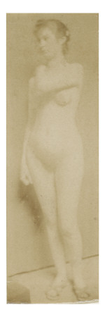 Femme Nue, Debout, De Face, Bras Gauche Sur L'epaule Droite by Francois-Rupert Carabin Pricing Limited Edition Print image