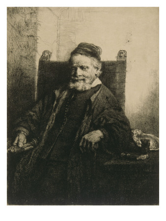 Portrait De Jan Lutma ; 1Er État by Rembrandt Van Rijn Pricing Limited Edition Print image