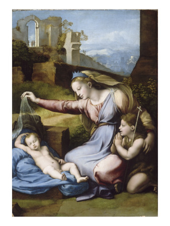 La Vierge Au Diademe Bleu Ou La Vierge Au Voile by Giovanni Francesco Penni Pricing Limited Edition Print image
