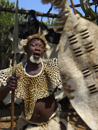 Zulu Chief, Shakaland, Kwazulu Natal, South Africa by Lisa S. Engelbrecht Pricing Limited Edition Print image