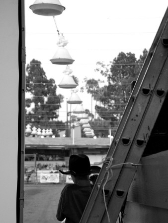 Rodeo Ladder And Boy, Santa Barbara by Eloise Patrick Pricing Limited Edition Print image