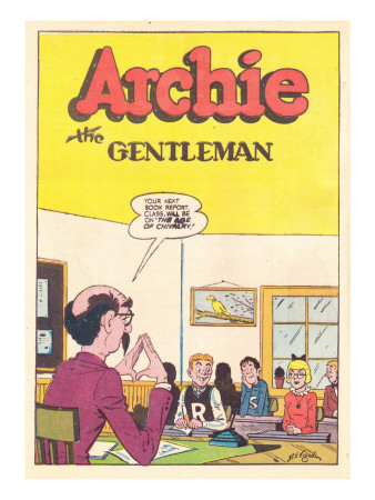 Archie Comics Retro: Archie Comic Panel Archie The Gentelman (Aged) by Bill Vigoda Pricing Limited Edition Print image