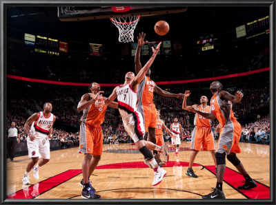 Phoenix Suns V Portland Trail Blazers: Jason Richardson And Brandon Roy by Sam Forencich Pricing Limited Edition Print image