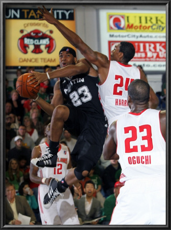 Austin Toros V Maine Red Claws: Thomas Gardner And Paul Harris by Rich Obrey Pricing Limited Edition Print image