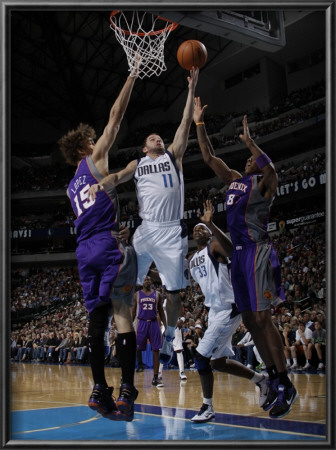 Phoenix Suns V Dallas Mavericks: Jose Juan Barea, Robin Lopez And Channing Frye by Danny Bollinger Pricing Limited Edition Print image