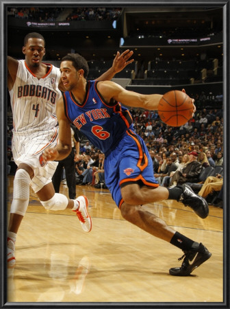 New York Knicks V Charlotte Bobcats: Landry Fields And Derrick Brown by Kent Smith Pricing Limited Edition Print image