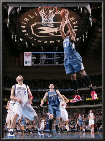Minnesota Timberwolves V Dallas Mavericks: Wesley Johnson And Jason Kidd by Glenn James Pricing Limited Edition Print image