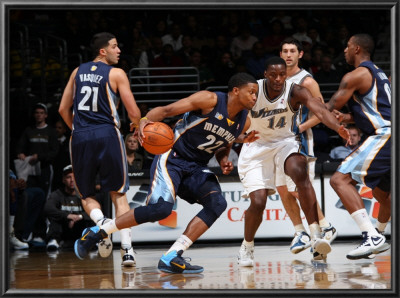 Memphis Grizzlies V Washington Wizards: Rudy Gay And Al Thornton by Ned Dishman Pricing Limited Edition Print image