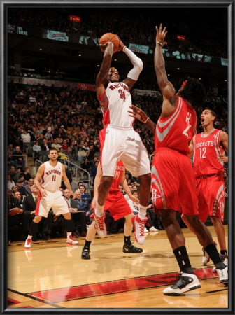 Houston Rockets V Toronto Raptors: Sonny Weems And Jordan Hill by Ron Turenne Pricing Limited Edition Print image