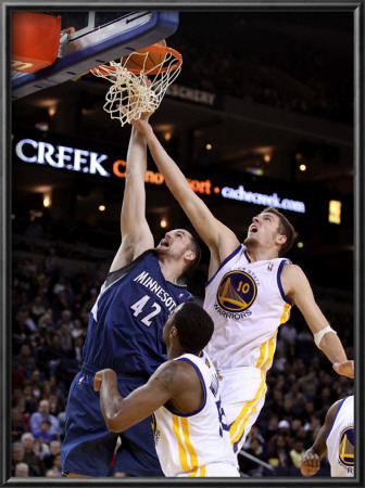 Minnesota Timberwolves V Golden State Warriors: Kevin Love And David Lee by Ezra Shaw Pricing Limited Edition Print image