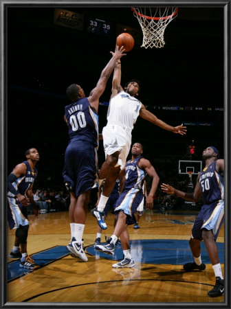 Memphis Grizzlies V Washington Wizards: Nick Young And Darrell Arthur by Ned Dishman Pricing Limited Edition Print image