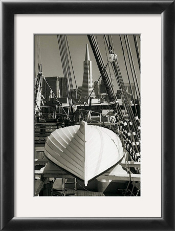 Lifeboat And San Francisco Skyline by Christian Peacock Pricing Limited Edition Print image