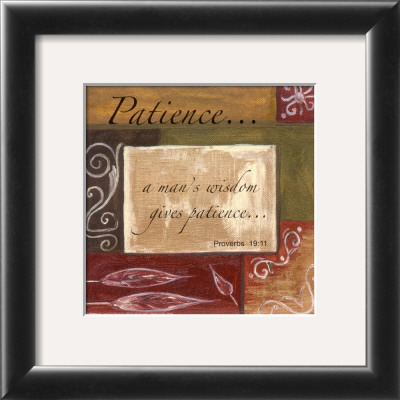 Words To Live By, Patience by Debbie Dewitt Pricing Limited Edition Print image