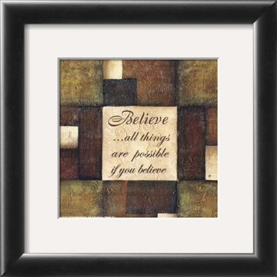 Words To Live By, Believe by Maria Girardi Pricing Limited Edition Print image