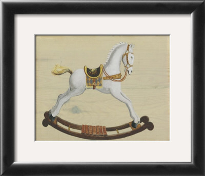 White Rocking Horse by Catherine Becquer Pricing Limited Edition Print image