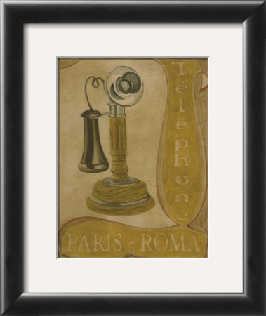 Paris And Rome Telephone by Lucciano Simone Pricing Limited Edition Print image