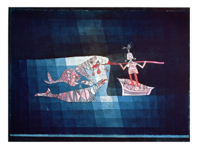 Battle Scene From The Comic Fantastic Opera 'The Seafarer', 1923 by Paul Klee Pricing Limited Edition Print image