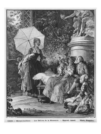 The Delights Of Motherhood, Engraved By Isidore Stanislas Helman by Jean Michel Moreau The Younger Pricing Limited Edition Print image