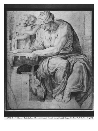 The Cumaean Sibyl, After Michangelo Buonarroti by Rubens Pricing Limited Edition Print image
