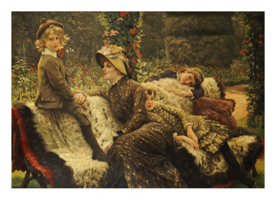 The Garden Bench, 1882 by James Jacques Joseph Tissot Pricing Limited Edition Print image