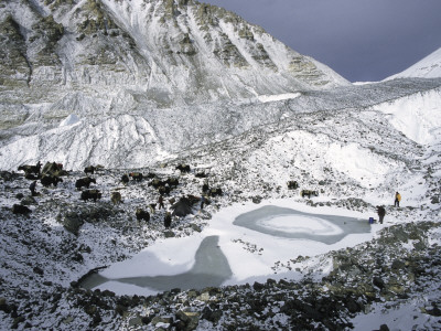 Interim Camp On The North Side Of Everest, Tibet by Michael Brown Pricing Limited Edition Print image