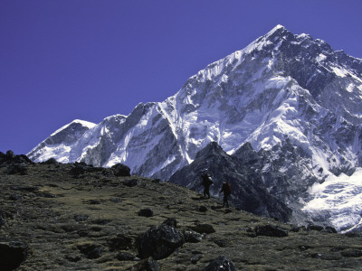 Mount Nuptse From Afar, Nepal by Michael Brown Pricing Limited Edition Print image