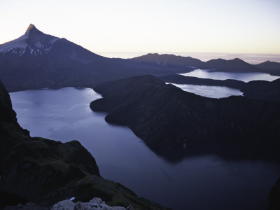 Twilight View Over Mountain Landscape, Chile by Pablo Sandor Pricing Limited Edition Print image