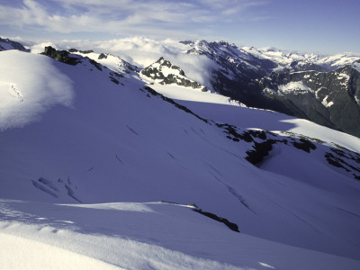 Snowy Mountain Landscape, New Zealand by Michael Brown Pricing Limited Edition Print image