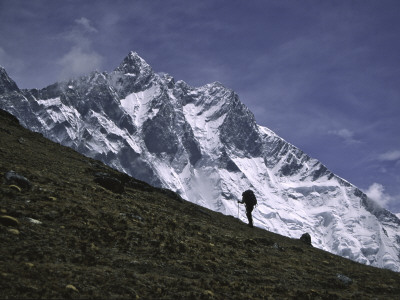 Trekking In Lhotse, Nepal by Michael Brown Pricing Limited Edition Print image