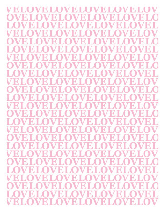 Pink Love Love Love by Avalisa Pricing Limited Edition Print image