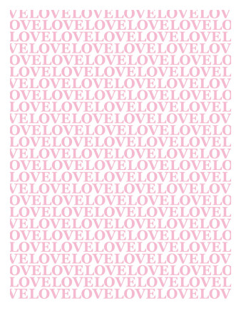 Pink Love Love Love by Avalisa Pricing Limited Edition Print image