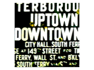 Uptown And Downtown, New York by Tosh Pricing Limited Edition Print image