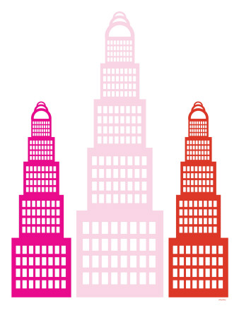 Pink Sky Scrapers by Avalisa Pricing Limited Edition Print image