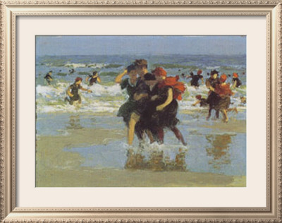At The Seaside by Edward Henry Potthast Pricing Limited Edition Print image