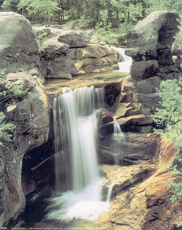 Rocky Waterfalls by D. Rahn Pricing Limited Edition Print image