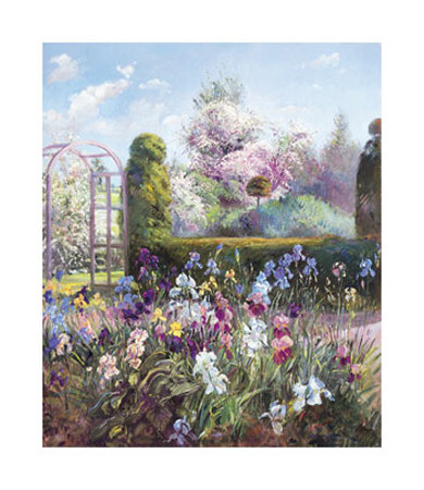 Iris In The Formal Garden by Timothy Easton Pricing Limited Edition Print image
