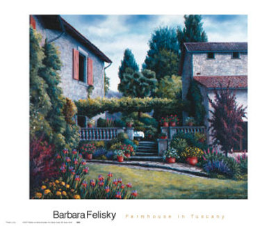 Farmhouse In Tuscany by Barbara R. Felisky Pricing Limited Edition Print image
