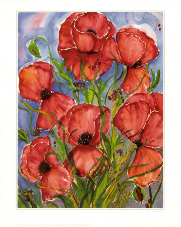 Poppies by Dina Cuthbertson Pricing Limited Edition Print image