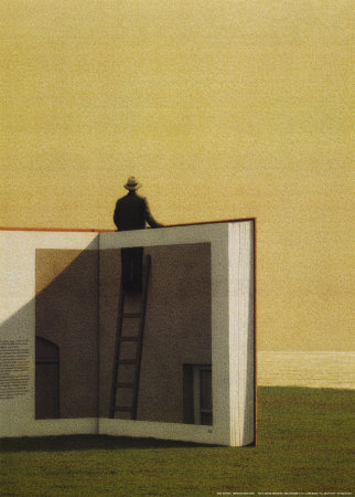 Man On Ladder by Quint Buchholz Pricing Limited Edition Print image